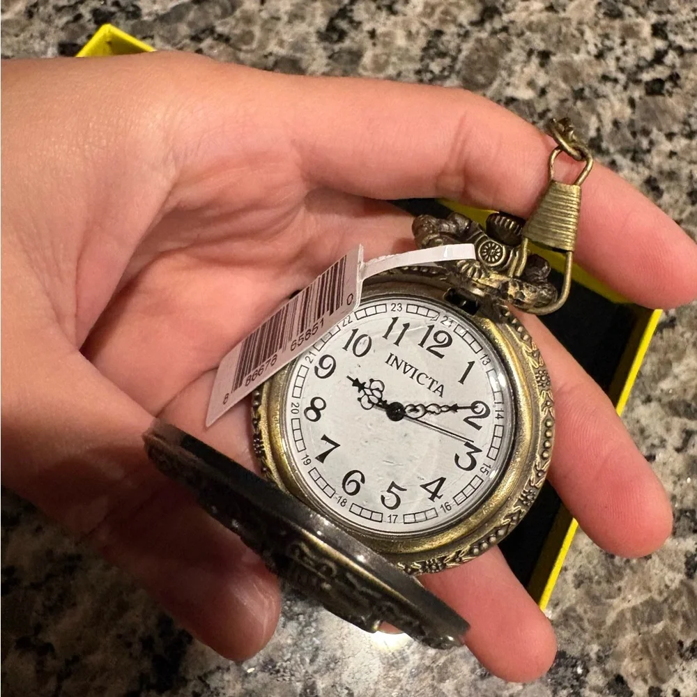 Invicta Vintage Bronze Liberty Pocket Watch - 47mm, NWT